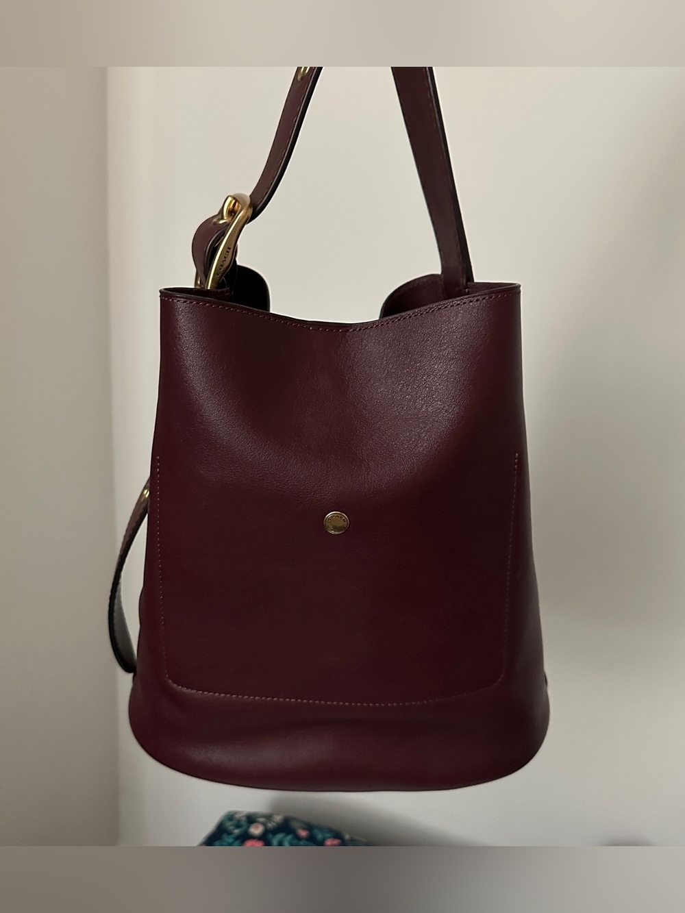 Coach Bleecker Merlot Bucket Bag - Picture 5 of 9